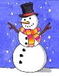 Easy How to Draw a Snowman Tutorial and Snowman Coloring Page